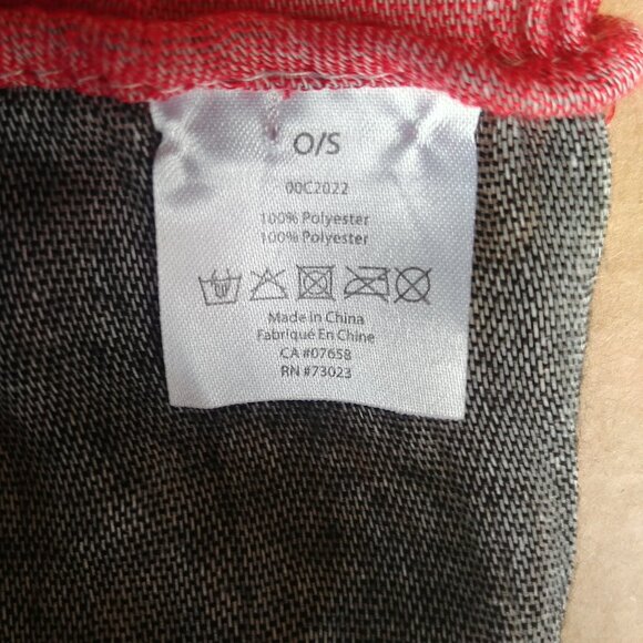 4/$20 Lightweight infinity scarf blue red yellow black white stripes - Picture 8 of 9